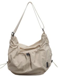 IELGY Nylon Cloth Tote Bag Large Capacity Can Cross-Body All-Match One-Shoulder Class Com