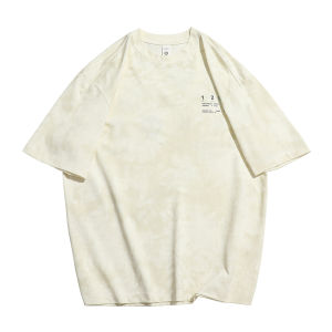AOGZ | Digital Print Oversized Faded American Style Drop Shoulder T-Shirt