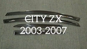 กันสาดประตู คิ้วกันสาด คิ้ว กันสาด ดำทึบ เตารีด ฮอนด้า ซิตี้ Honda City 2003 2004 2005 ใส่ร่วมกับ City Zx 2006 2007 ใส่ร่วมกัน  A