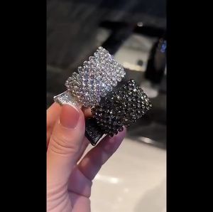 Kẹp Tóc Đuôi Ngựa Đính Đá Thời Trang Phong Cách Hàn Quốc Cho Nữ