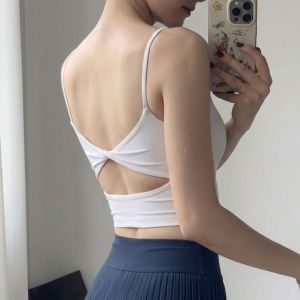 YOYO | Slim U-neck Black Tank Top with Pads