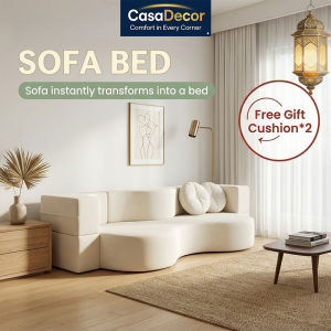 CASA Lazy Sofa Sofa Bed Fine Heavy Corduroy Removable Washable Cover Space-Saving Foldable Apartment Modern Style Sofa 2/3 Seater Sofa Set