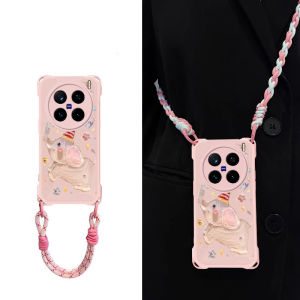 Silicone Phone Case Vivox200Pro Full Cover Painting Elephant Transparent Crossbody Protective Shell Anti-fall Soft Cover