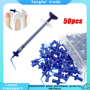 50Pcs Dental Disposable Rinse Tips for Irrigation TeethDental Flexible Composite Resin Rinse Soft Tip