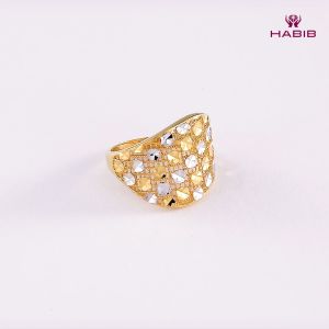 HABIB Oro Italia 916 Yellow and White Gold Ring GR53731223(YW)-BI
