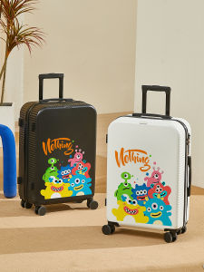 New Arrival Monster Graffiti Student Carry-On Suitcase Large Capacity Travel Bag with Password Universal Zipper Rolling Wheels