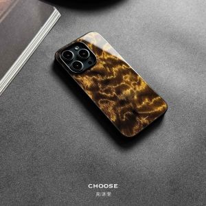 Nanyun Water Wave New Chinese Style Phone Case for iPhone 16 pro Apple Phone Glass Full Cover Anti Slip Design by Shell Language Hall