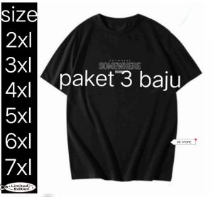 kaos jumbo pria 2xl 3xl 4xl 5xl 6xl 7xl~kaos distro jumbo 2xl 3xl 4xl 5xl 6xl 7xl~paket 3 baju random