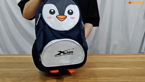 Balo Mầm Non Cho Bé Trai Bé Gái Xbags Penguin XB 3019 - Balo Trẻ Em Hình Chim Cánh Cụt Siêu Đáng Yêu Chất Liệu Nhẹ Chống Thấm Nước Cho Bé Đi Nhà Trẻ