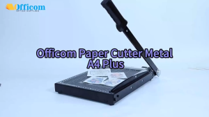 Officom Paper Cutter A4+ Metal Trimmer Heavy Duty with Safety Blade Lock for Office Use