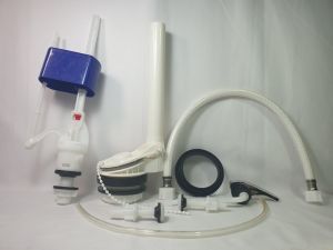 Bộ xả nước bồn cầu cần gạt nước thân cao 25cm cho bồn cầu 2 khối