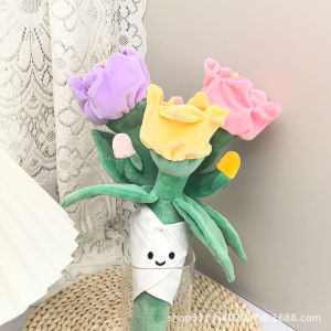 Quà Tặng Hoa Cầm Tay Mô Phỏng Thú Nhồi Bông Vui Nhộn Hạt Hướng Dương Hạt Chuông Hạt Sen Quà Tặng Cho Người Lớn Trung Quốc Đại Lục PP Cotton