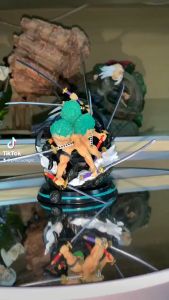 [Có Box] - Mô hình Figure Roronoa Zoro 3 đầu 6 tay chibi WCF cao 14cm nặng 350gr. Mô hình One Piece