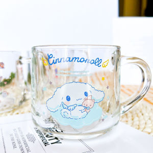 Birthday Gift Glass Cup with Straw Milk Cup for Girls Friends Student Souvenir Cute Cartoon Poodle Design Creative Cultural Cup