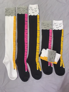 Kaos Kaki Ceker Ayam Lucu Unik untuk Gym & Olahraga Kaus Kaki Panjang Tipis Katun Nyaman Model Chicken Feet Paw