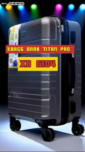 Vali Kéo Du Lịch Cao Cấp Xbags Dark Titan Pro XB6104 Size 20 Inch Nhựa ABS Chống Va Đập Bền Nhẹ Có Khóa TSA Chuẩn Quốc Tế Cổng Sạc USB Sang Trọng Đẳng Cấp!