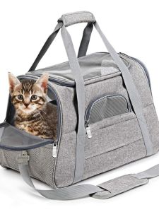 Go out Portable Crossbody Pet Bag Cat Backpack Fashion Large Capacity Dog Satchel Breathable Pet Bag for Car Use