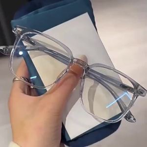 素颜神器透明超轻眼镜全框近视可配度数男女方圆大框眼睛镜架框架Transparent ultra light glasses with natural makeup full frame for myopia adjustable prescription mens and womens square large frame frame frame for glasses