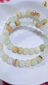 Collection Grade Duo Bao Afghanistan Jade Old Style Bead Bracelet