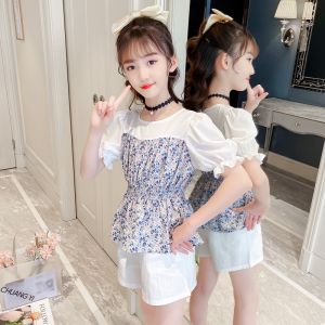 S03-13 Setelan celana import anak remaja dan atasan anak terbaru korea