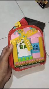 Mainan Anak Puzzle Blocks Tas Terbaru LB 50 Mainan Block Kreatif Bentuk Rumah Kincir Angin | Mainan Edukasi Bongkar pasang Block Game Series Ukuran Kecil Murah Bahan Berkualitas | Mainan Balok Susun
