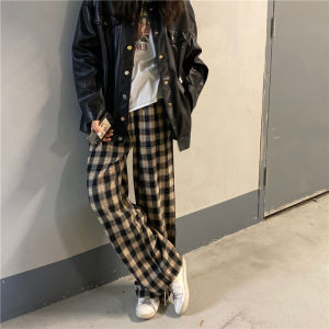 LUCKIN  STORE Pants for women Autumn and Winter New Loose Plus Size Wide Leg Pants Womens High Waist Pants Straight Tube Casual Sports Pants Long Pants Plus Size