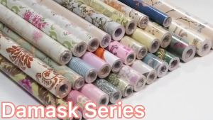 Wallpaper Dinding Anti Air Motif Cakra Gold
