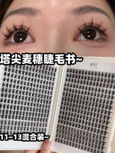 Eiyi ขนตาปลอมเดี่ยวแบ่งขนาดใหญ่ความจุหนาสีดํา Stem หนาแน่น Spike Eyelash Book เครื่องมือความงามสําหรับตา