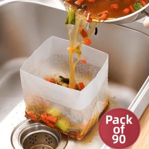 WEVOLA | Disposable Kitchen Sink Filter Bag Food Waste and Blockage Prevention
