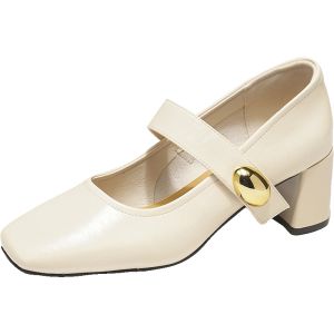 Agsdon | Square Toe Comfortable High Heels for Dresses