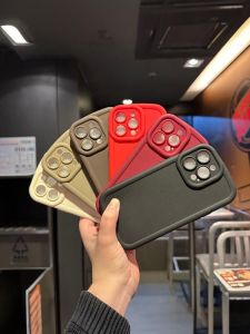 INS Minimalist Pure Color Fancy Frosted Apple Phone Case