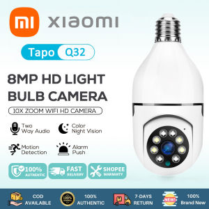 Xiaomi CCTV Camera Wifi Connect 360 With Audio and Speaker Mini IP Security Camera CCTV Light Bulb Connect to CP HD Wireless CCTV Camera Baby Monitor Surveillance