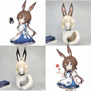 Phụ Kiện Tóc Cosplay Thỏ Thủ Công Cho Tiệc Sinh Nhật Và Triển Lãm Phim Hoạt Hình Phụ Kiện Tai Thỏ Cho Nhân Vật Amiya Ark Aid