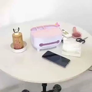 Desktop Tissue Box Anti Skid Kotak Tempat Tissue Meja Office Desk Organizer Anti Selip Kotak Tissue Kotak Penyimpanan