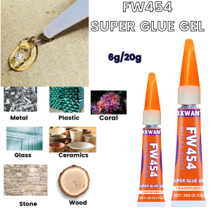 Super Glue Gel - Universal Quick Fix Adhesive for Shoes Glass Jewelry PVC DIY Crafts - Fast Drying & Long Lasting Bond