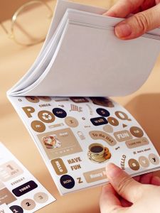Gimue | Freestyle Scrapbooking Stickers Book Retro and INS Style
