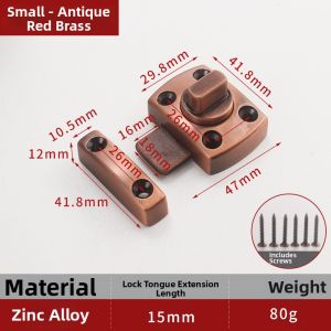 Surface Mounted No-Drilling Latch Lock