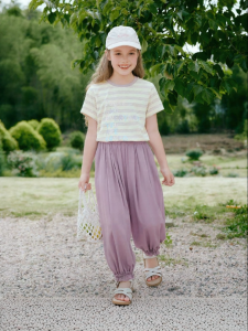 XIANGYING | Quần jogger nữ cotton eo rộng phong cách thoải mái