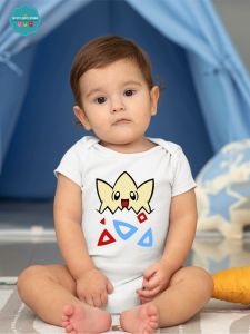 Baby Character Onesies with Name Back Print - Pokemon-Togepi