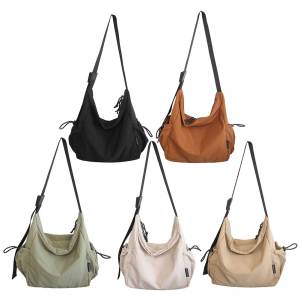 Women Nylon Crossbody Bag with Adjustable Strap Large Capacity Shoulder Bag Work Tote Bag for Shopping Work Daily Use