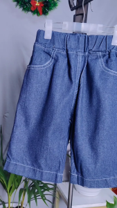 Korean Style Jorts for Kids Boys Trendy Party Outift Denim Maong Middle Pants Short for Boys 5-14 Years Old