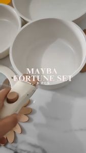 Panci Fortune 9 pcs Cookware Set: Granit Putih & Anti Lengket