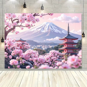 Scenic Japanese Cherry Blossom and Mount Fuji Jigsaw Puzzle 500/1000/1200/2000PCS Stress Relief Puzzle Wall Art Decor Gift