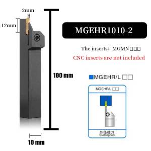 MGEHR1010-2 MGEHR2020-3 MGEHR1212-3 CNC Lathe External Parting Grooving Tool Holder MGEHR Series Cut Off Turning Tool