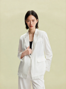 Vero Moda | Elegant Business Casual Simple Splicing Womens Blazer