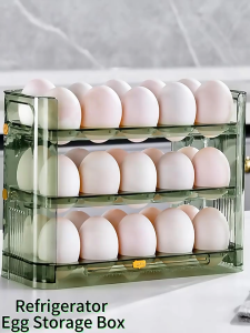 EGI EGG RACK KOTAK PENYIMPANAN TELOR / Kotak Penyimpanan Telur Kotak Kulkas Pintu Samping Kapasitas Besar 2 / TEMPAT TELUR 10 SEKAT / BOX WADAH TELUR 1 SUSUN