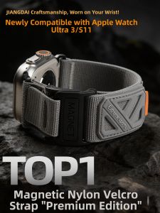 CRAFTSMAN DAI | New Magnetic Quick Release Braided Nylon Strap for Apple Watch Ultra