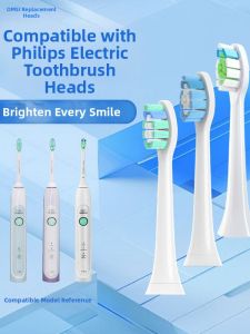 Philips Electric Toothbrush Head Replacement Compatible HX5171 HX5161 6730 3541 G2 C1 Dental Care PP Material Medium Bristles