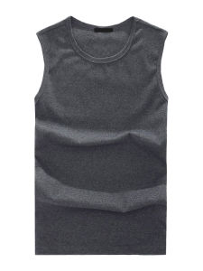 Áo Vest Co Giãn Cotton Nguyên Chất Cho Nam Mùa Hè Thời Trang Bó Sát Không Tay Áo Thun Cổ Tròn Thoáng Khí Thoải Mái