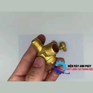 Van một chiều bằng Atemol 4 cổng chia ren 17-21/14/14/9.6mm Lúp bê máy nén khí máy bơm hơi không dầu 1350/1500/1680/1800W VAN1C1302A